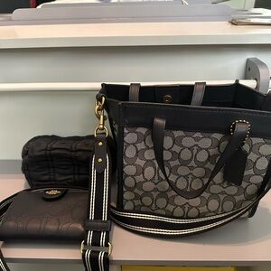 Coach combo, crossbody bag with pouch and wallet